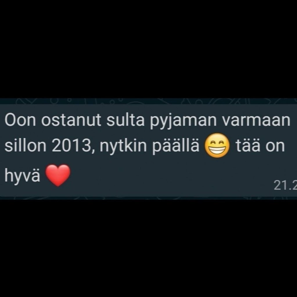 Ihana asiakaspalaute 7 vuoden käytön jälkeen!